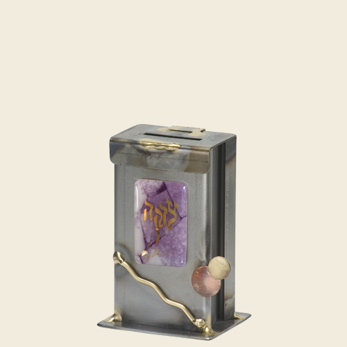Medium Gary's Glass Tzedakah box